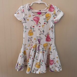 Disney Princess White Fit and Flare Casual Dress